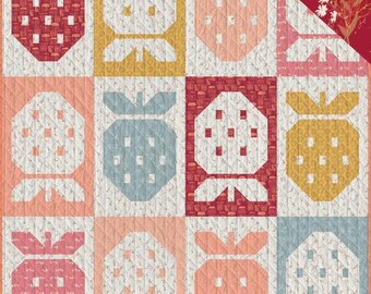 Kit de acolchado Summerberry de Art Gallery con la colección de telas Summer Homestead de Sewcial Bee Collective. Telas auténticas de algodón 100% de primera calidad.