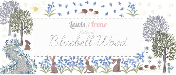 Bluebell Wood Reloved Hares on Sage Bluebell Wood Reloved Hares on Sage