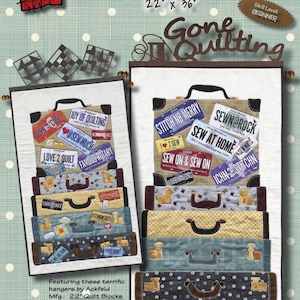 Patch Abilities Inc On The Go Wall Hanging Pattern Finished Size: 22&quot;x36&quot;
