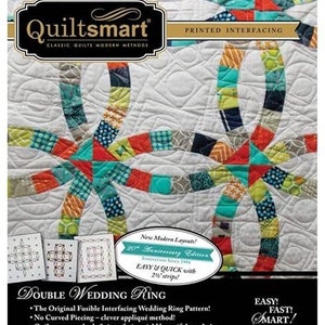 Quiltsmart Double Wedding Ring Quilt Printed Interfacing Pack (4 Size Variations Per Pattern)