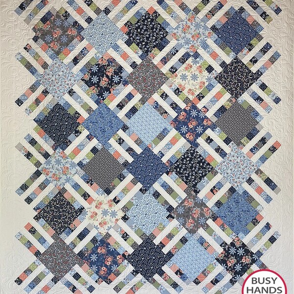 Busy Hands Quilts Home Awaits Quilt Pattern (6 Size Variations Per Pattern)