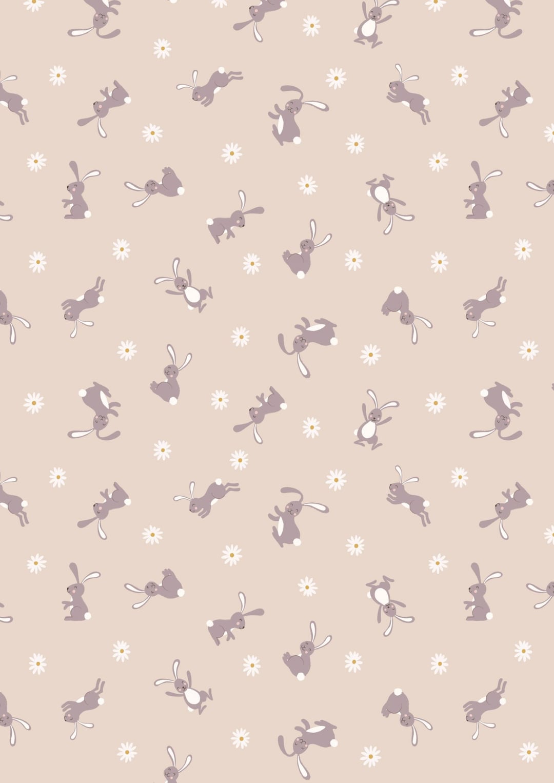 Lewis &amp; Irene Bunny Hop Fabric Collection Bunny on Dark Cream Premium ...