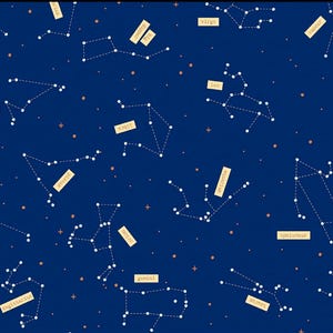 Riley Blake Outer Space by NASA Fabric Collection Constellations on Navy Authentic Premium 100% Cotton Quilt Shop Quality Fabrics