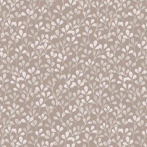 Lewis & Irene Shinrin Yoku Fabric Collection Leaves on Warm Stone Premium 100% Cotton Quilt Shop Quality Fabrics