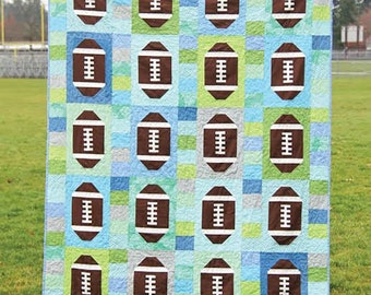 Cluck Cluck Sew Touchdown Quilt Pattern (2 Size Variations Per Pattern)