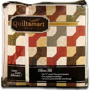 Quiltsmart Bow Tie Printed Interfacing Classic Pack QS15007, 2 Sizes