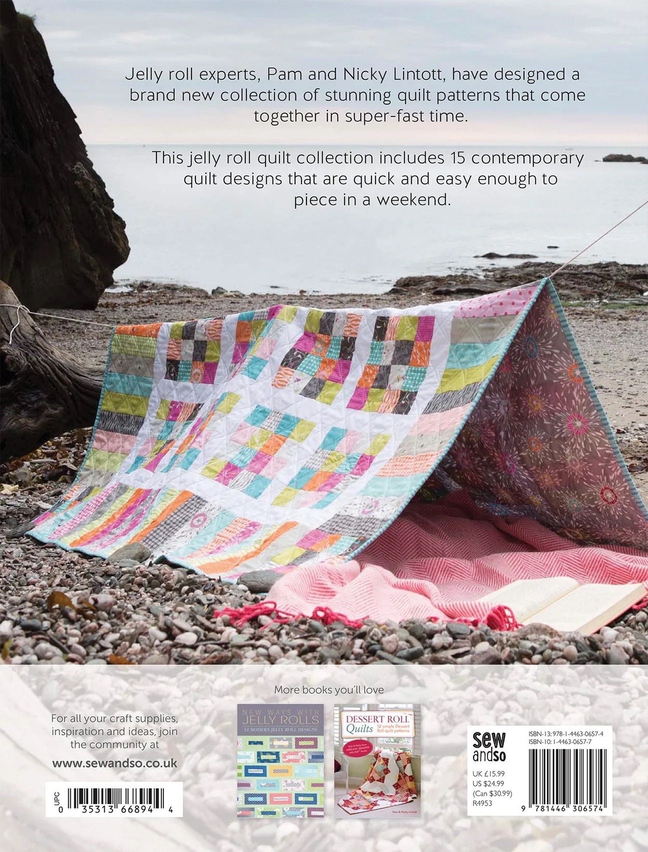 Libro de patrones de colchas Jelly Roll de Pam y Nicky Lintott para un fin  de semana (15 proyectos por libro) - Etsy México, image size:1296x1703