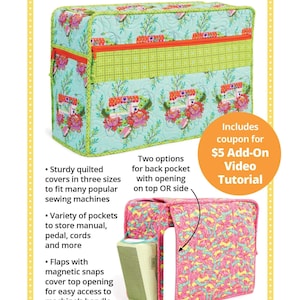 ByAnnie Under Cover Sewing Machine Pattern PBA289, 3 Sizes