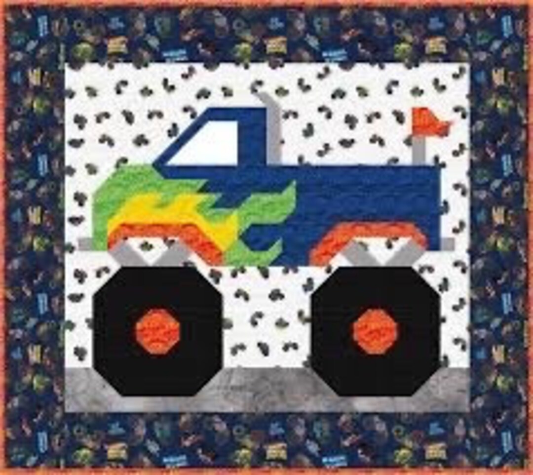 LAST RESTOCK Riley Blake Hot Wheels Monster Truck Quilt Kit Etsy