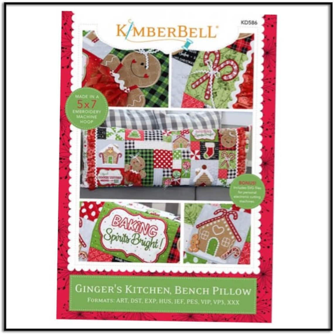 Kimberbell Ginger's Kitchen Bench Pillow Collection opt. Etsy