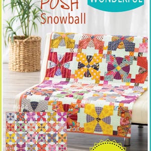 Sew Kind of Wonderful Posh Snowball Quilt Pattern SKW-444, Opt SKW Rulers