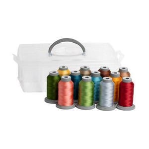Zestaw nici Glide Kimberbell Sippin on Sunshine 12 Mini Spool Thread Set, 40WT