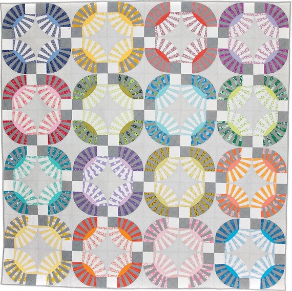 Sew Kind of Wonderful Chic Kisses キルトパターン#409 完成サイズ 92