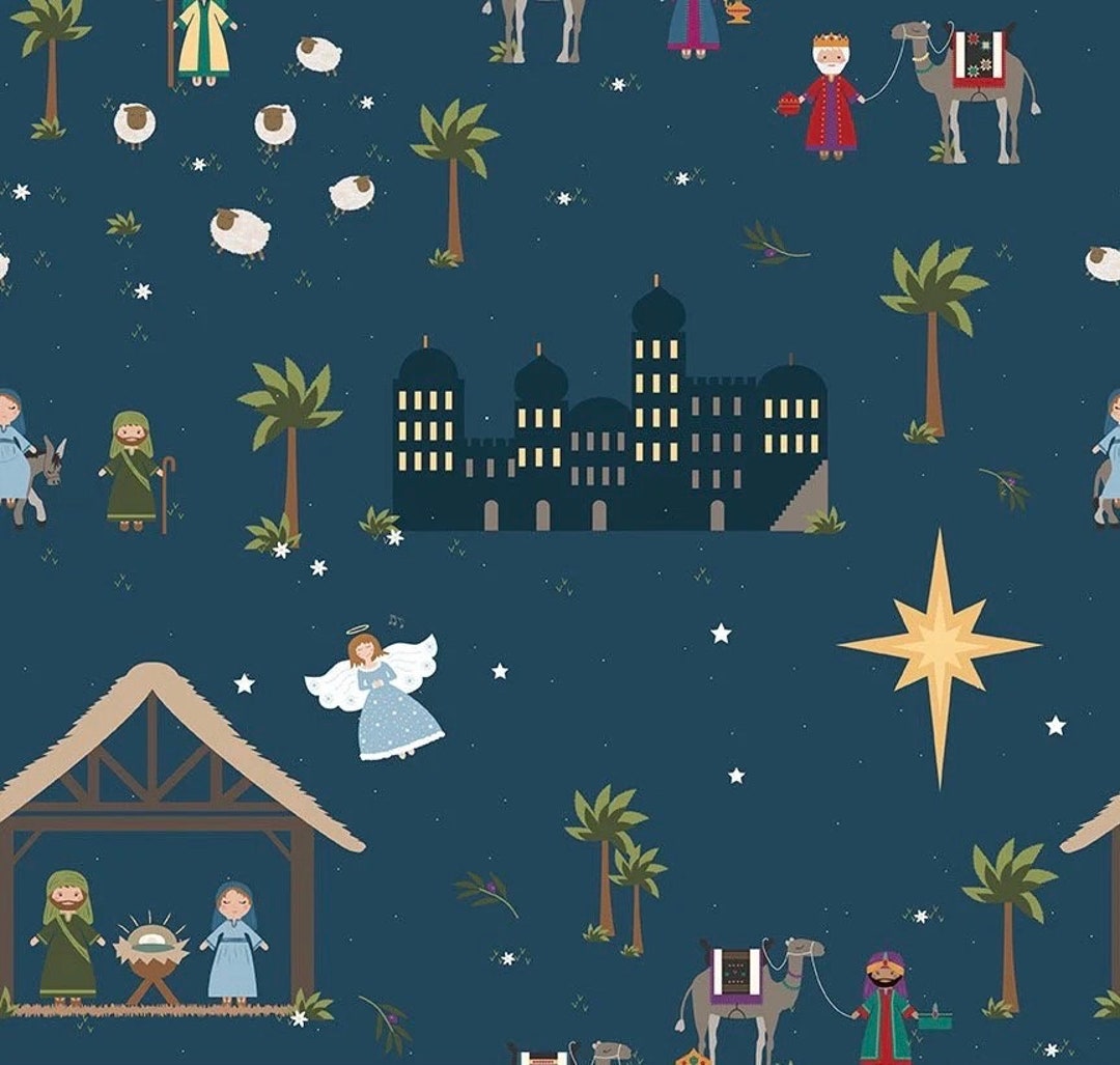 LAST RESTOCK Riley Blake Silent Night Fabric Collection Bethlehem