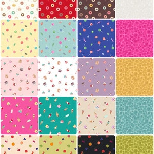 Lewis & Irene Small Things Sweet Fabric Collection 20 Piece Fat Quarter Bundle (No Repeats) Premium 100% Cotton Fabrics