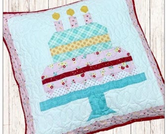 The Tipsy Needle Tipsy Birthday Cake Pillow Pattern TTN-121
