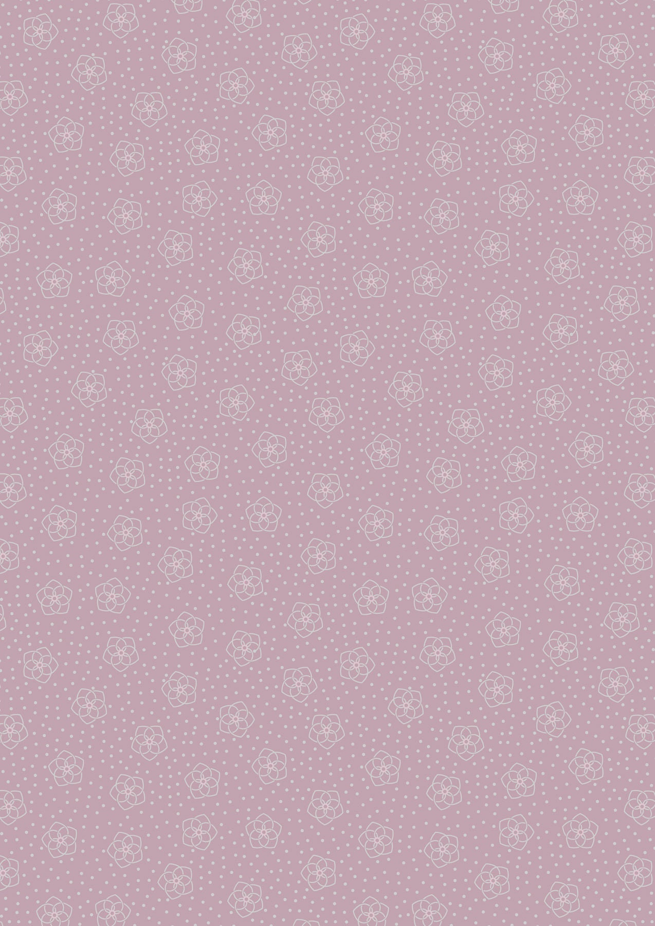 Lewis & Irene Celtic Fairies Fabric Collection Silver Metallic Celtic Flowers on Heather Premium 100% Cotton Quilt Shop Quality Fabrics