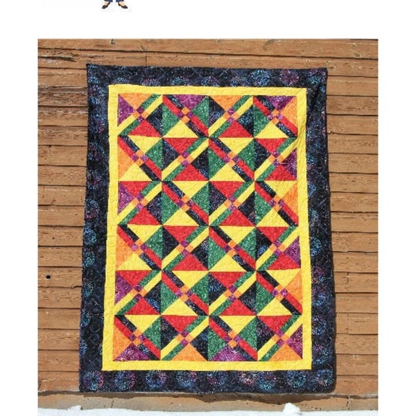 Sew Stem Spiffy Quilt Pattern (5 Size Variations Per Pattern)