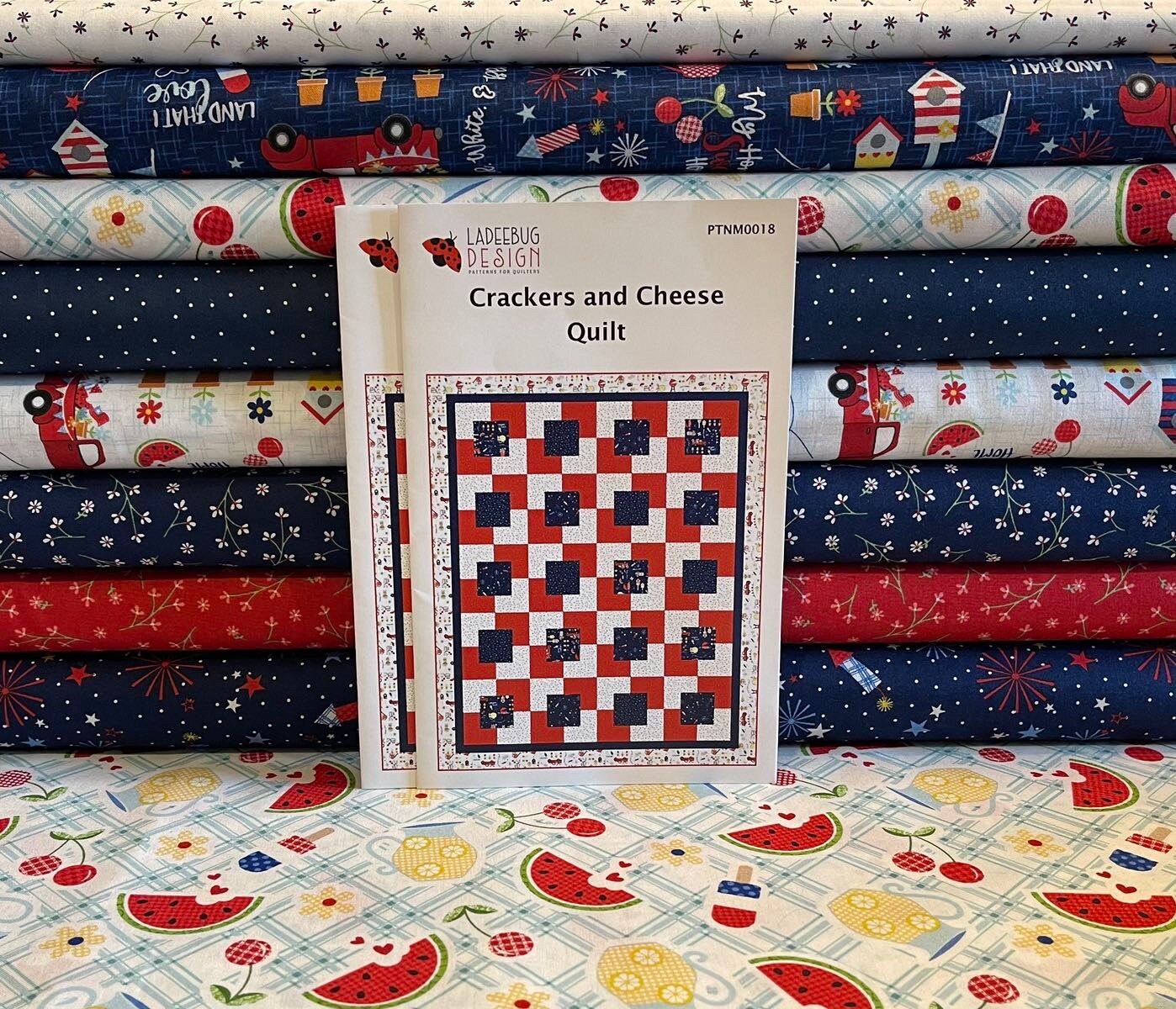 Ladybug Design Crackers and Cheese Quilt Kit Featuring - Etsy