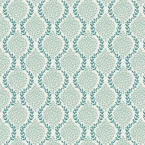 Lewis & Irene Spring Hare Reloved Fabric Collection Garlands on Aqua Premium 100% Cotton Quilt Shop Quality Fabrics