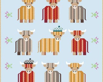 LIMITED EDITION!! Riley Blake Art East Quilting Co Mini Coos Quilt Kit Featuring RBD Fabrics Finished Size: 52.5"x62.5"