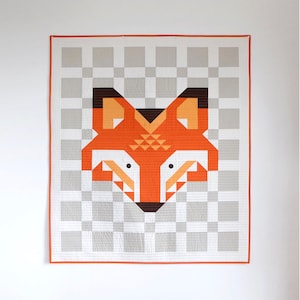 Patrón de colcha Little Fox de Bound Company: 3 variaciones de tamaño por patrón