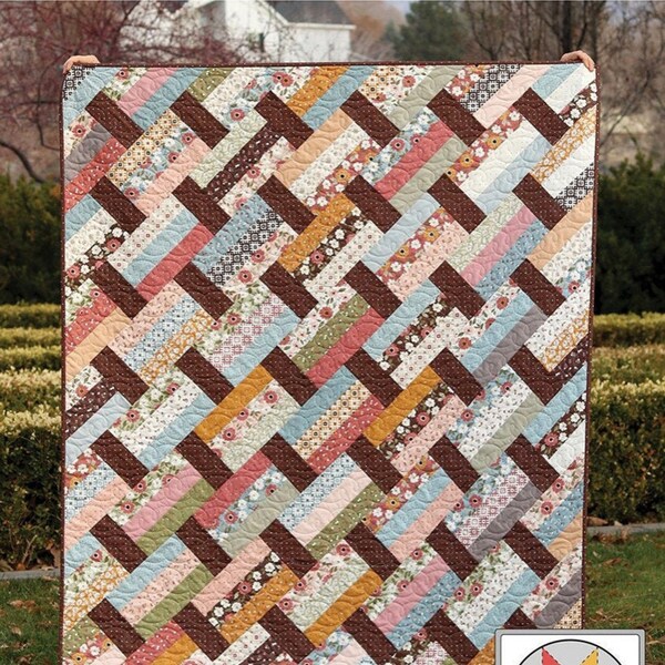 A Bright Corner Fast Track Quilt Pattern (4 Size Variations Per Pattern)