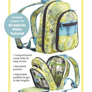 ByAnnie Out and About Backpack Pattern PBA282, 2 Sizes
