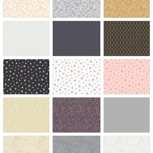 LAST RESTOCK!! Lewis & Irene Marvelous Metallics Fabric Collection 15 Piece Fat Quarter Bundle (No Repeats) Premium 100% Cotton Fabrics