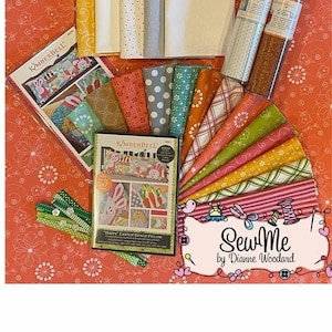 RETIRED Kimberbell Hoppy Easter Bench Pillow Collection, Opt ME CD, Fabric & Embellishment Kit, Thread Set
