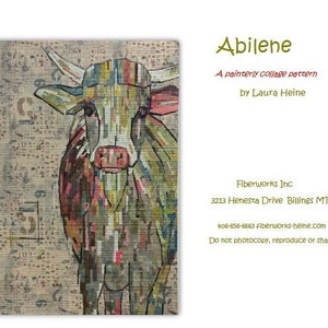 Laura Heine Abilene Collage Wall Quilt Pattern Finished Size: 42&quot;x57&quot;