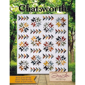 Doug Leko Antler Quilt Designs Chatsworth Pattern Book ADQ0419 (Opt Foundation Paper & Rulers)