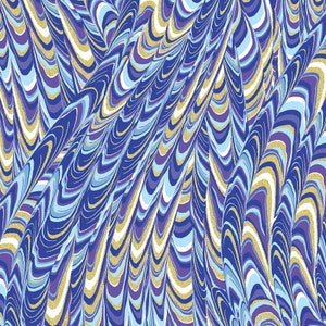 May include: Abstract pattern with swirling lines in shades of blue, purple, and white with gold glitter accents.