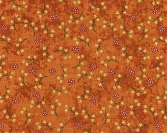 LAST BOLT!! Henry Glass Note to Self Fabric Collection Floral on Dark Gold Premium 100% Cotton Quilt Shop Quality Fabrics