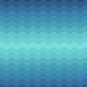 Lewis & Irene Moontide Fabric Collection Digital Print Ombre Waves on Green Premium 100% Cotton Quilt Shop Quality Fabrics