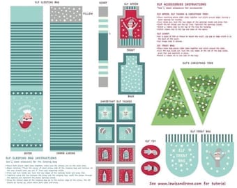 Glow-In-The-Dark Lewis & Irene Christmas Glow Fabric Collection Elf on the Shelf Accessory Panel Blue Authentic Premium 100% Cotton Fabric