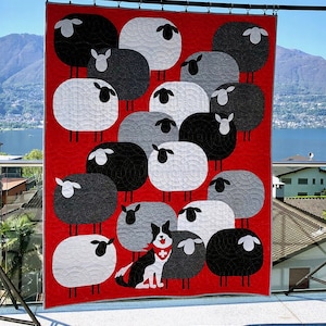 QuiltFox Designs All About Ewe Quilt Pattern (Finished Size: 55&quot;x70&quot;)