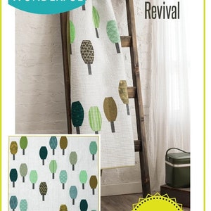 Sew Kind of Wonderful Abacus Revival Quilt Pattern Finished Size 50”x65”