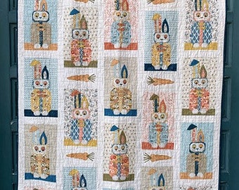 Digital Download Cotton Street Commons Bunny Bunnanza Quilt Pattern Finished Size 62”x78”