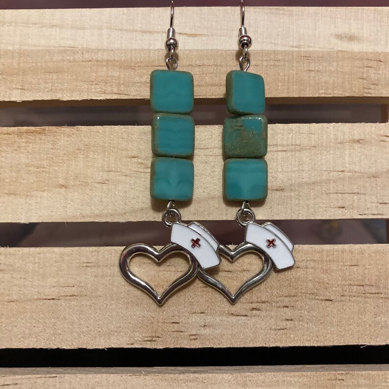 Dangle Earrings LNA Dangle Earrings Licensed Practical Nurse Earrings Nurse Earrings