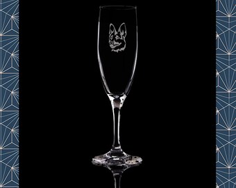 GERMAN SHEPHERD Personalised Engraved GIN Glass FREE ENGRAVING Gift ALSATIAN