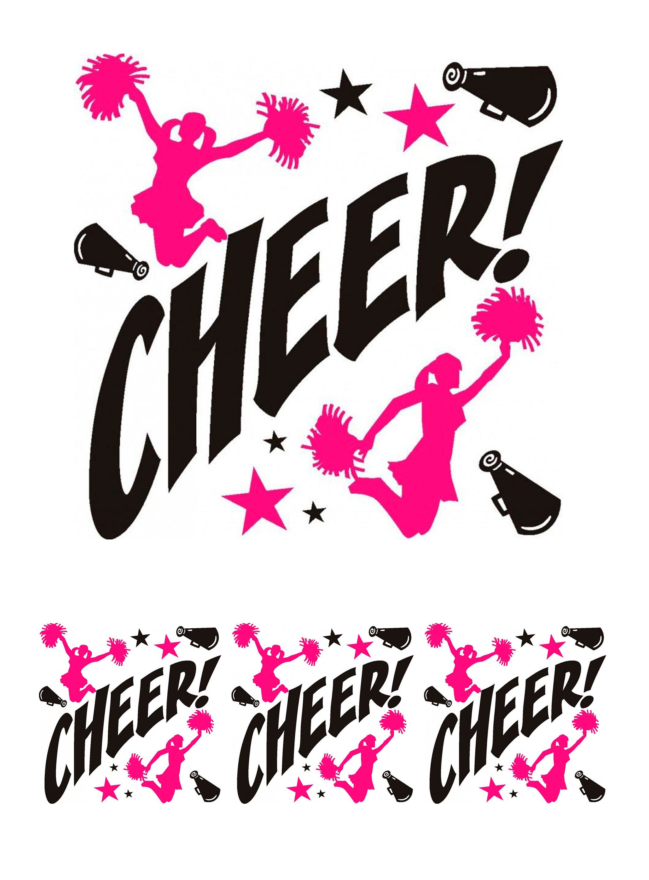 Cheerleader Cheer Birthday Personalised Edible Square Cake Etsy