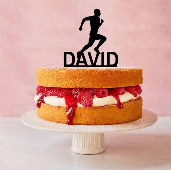 Decoration De Gateau D Anniversaire Runner Jogger Homme Etsy France