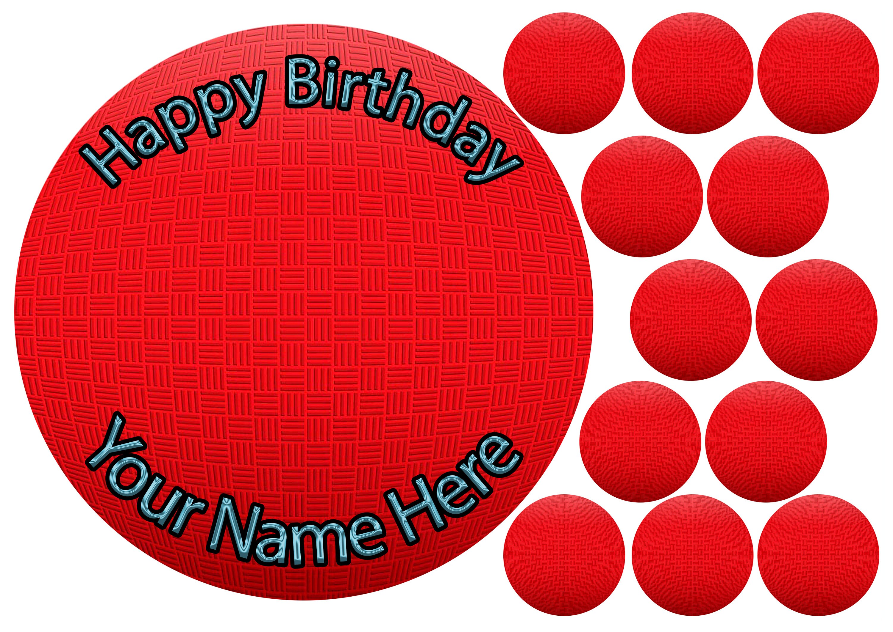 Dodgeball Sport Birthday Personalised 7.5 inch Round Cake Etsy