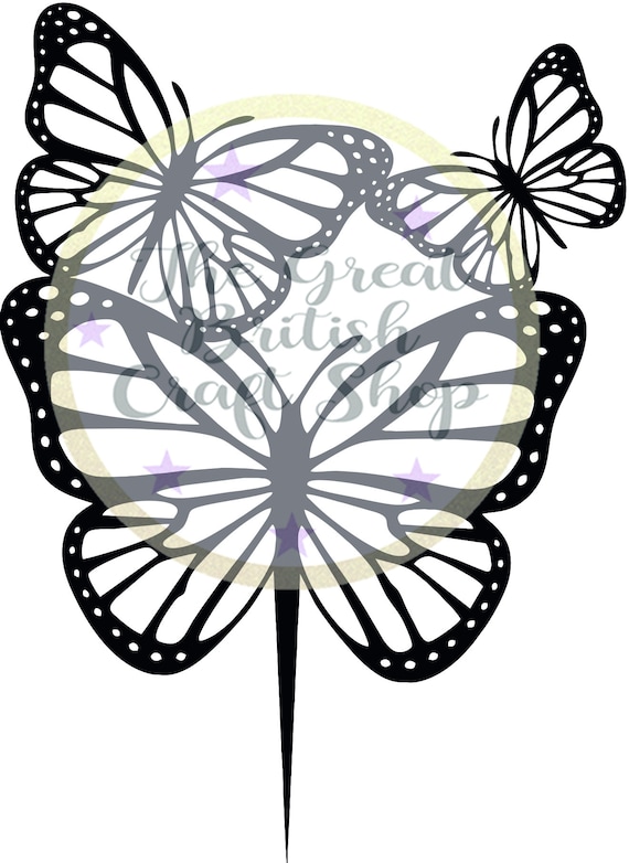 Wedding Cake Topper Butterfly acrylic cake topper Not card-stock.11 High quality item keepsake Various colours & sizes