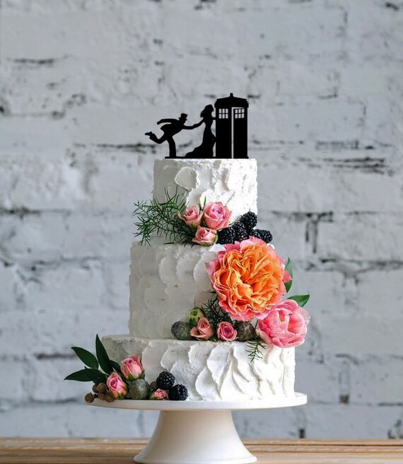 Decoration De Gateau De Mariage Mariee Et Docteur De Marie Qui Etsy