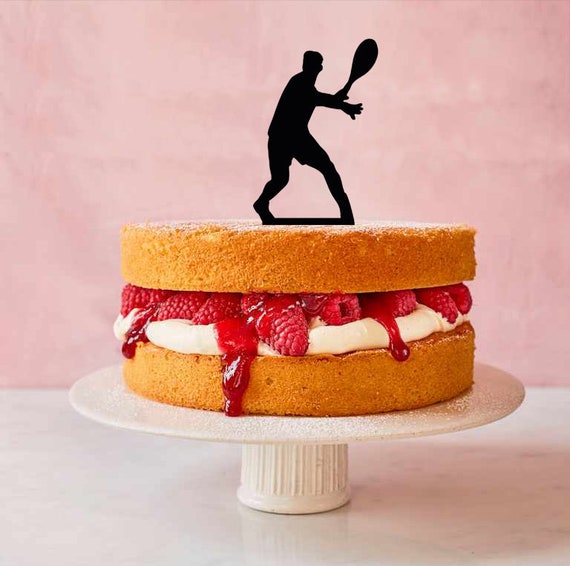 Decoration De Gateau D Anniversaire Tennis Player Male Etsy Decoration De Gateau D Anniversaire Tennis Player Male Etsy
