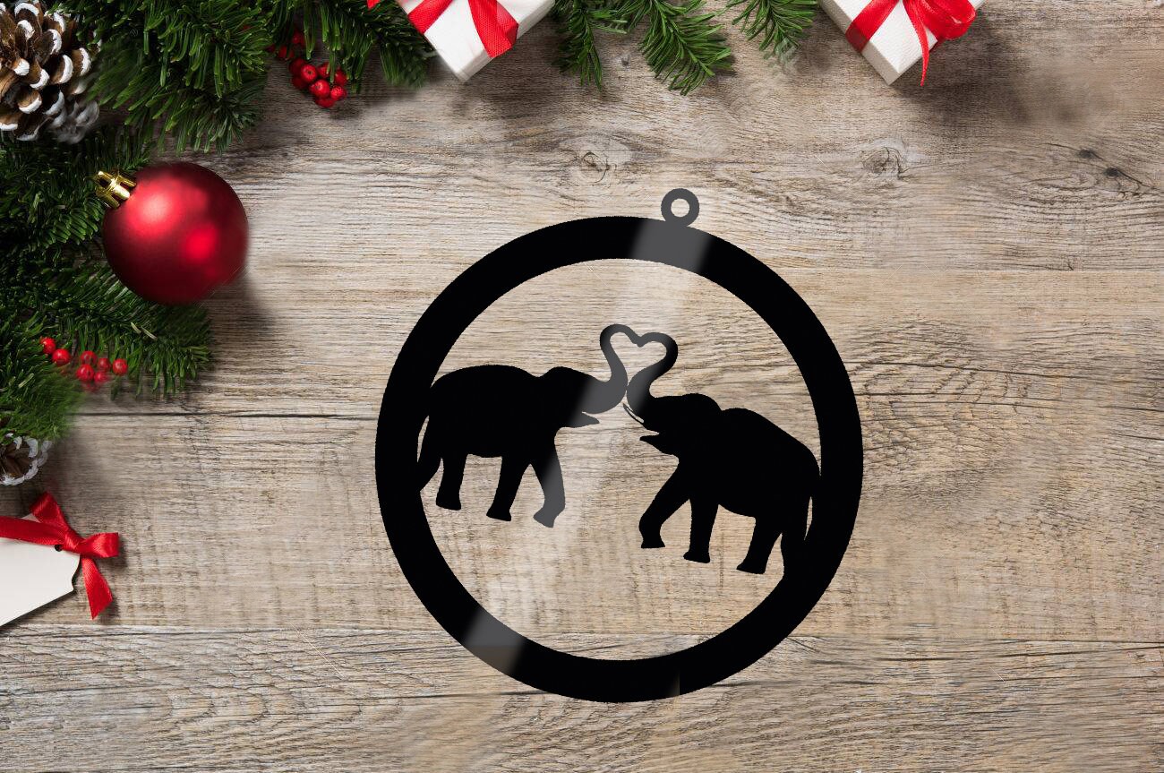 fundament Previs site Metafoor Kerstbal gepersonaliseerde olifant liefde kerstboom decoratie - Etsy België