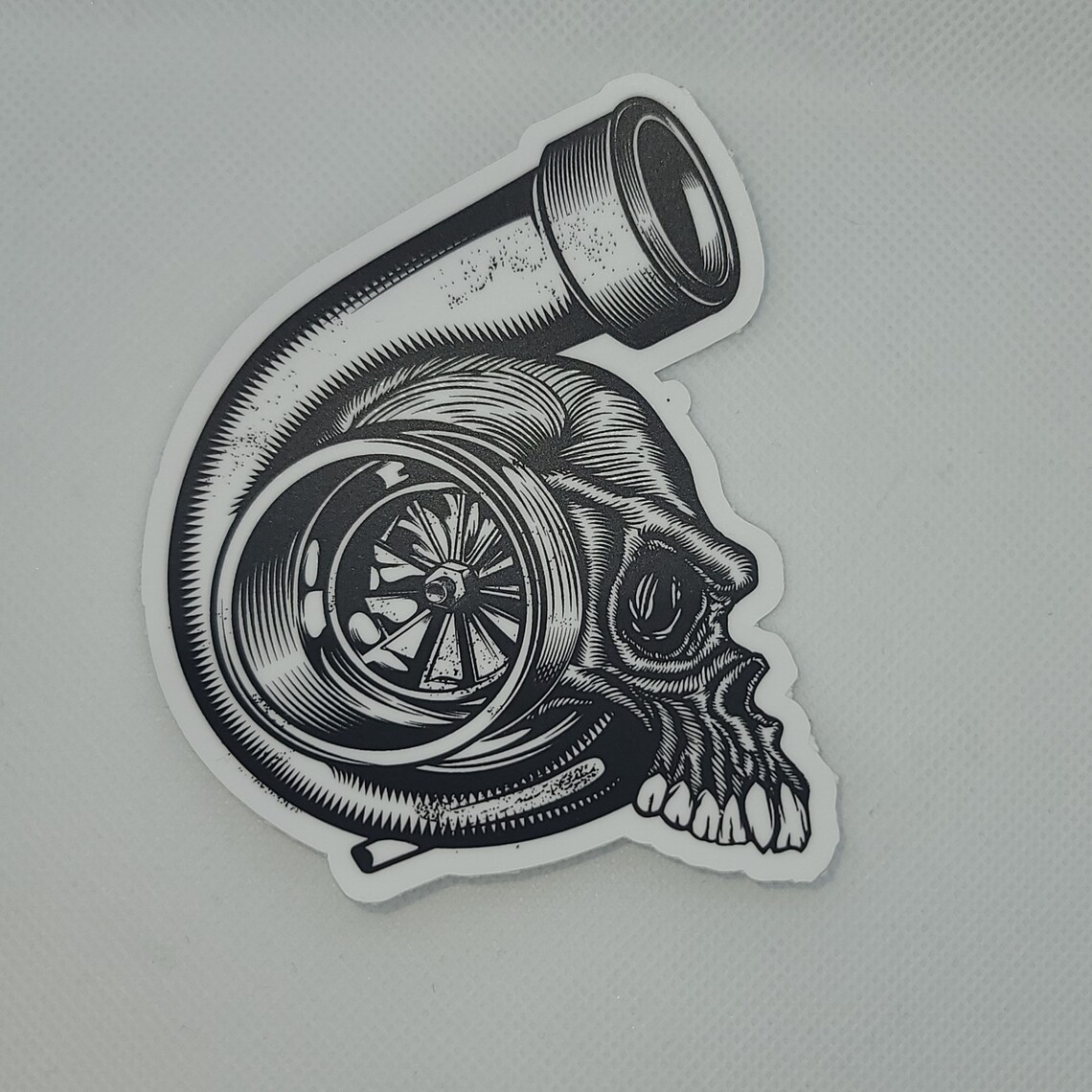Turbo Skull Sticker | Etsy