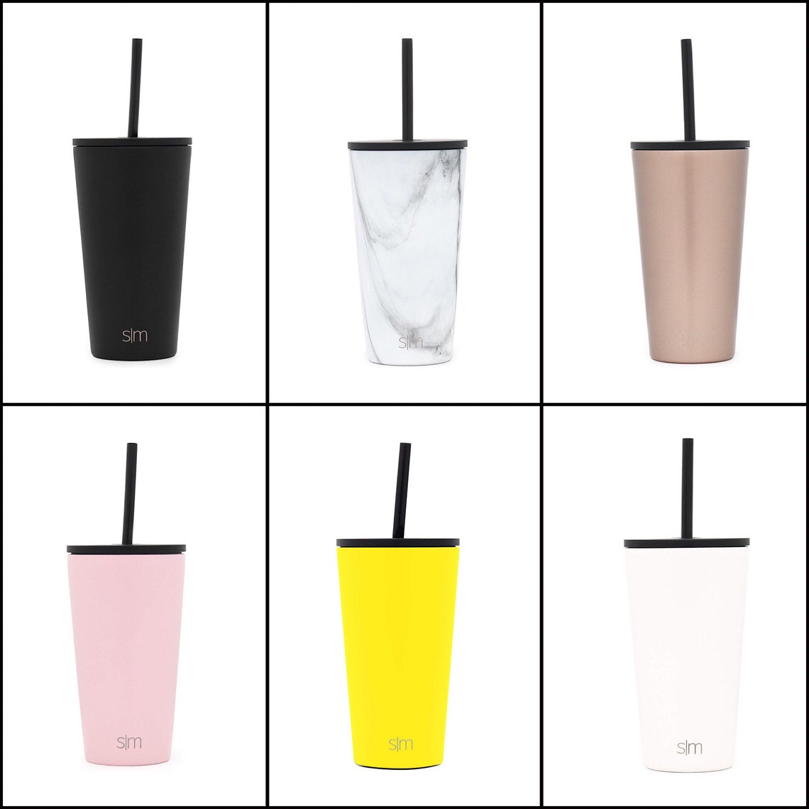 Personalized Simple Modern Tumbler Etsy